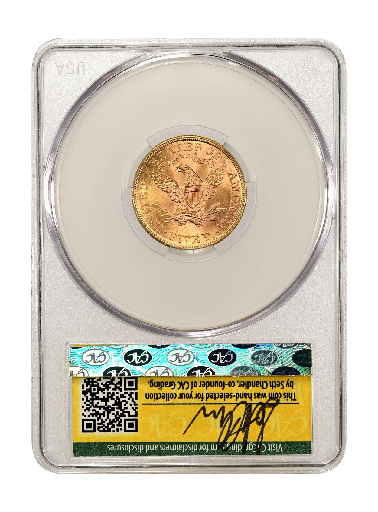 1900 $5 CACG MS 65 WitterBrick