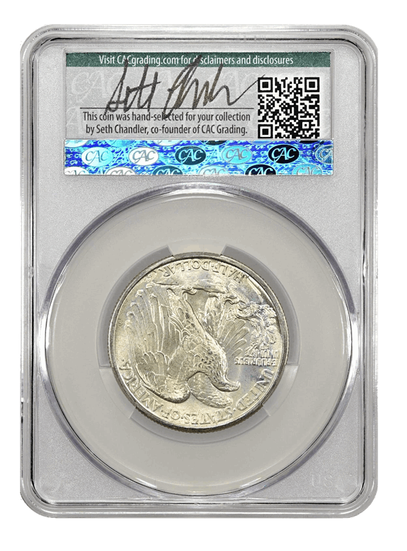 1940 50c CAC MS67 WitterBrick Silver Label