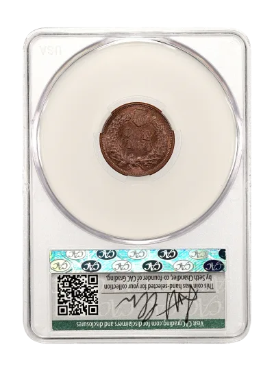 1867 1c CACG MS 65 BN WitterBrick